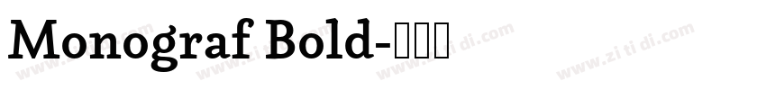 Monograf Bold字体转换